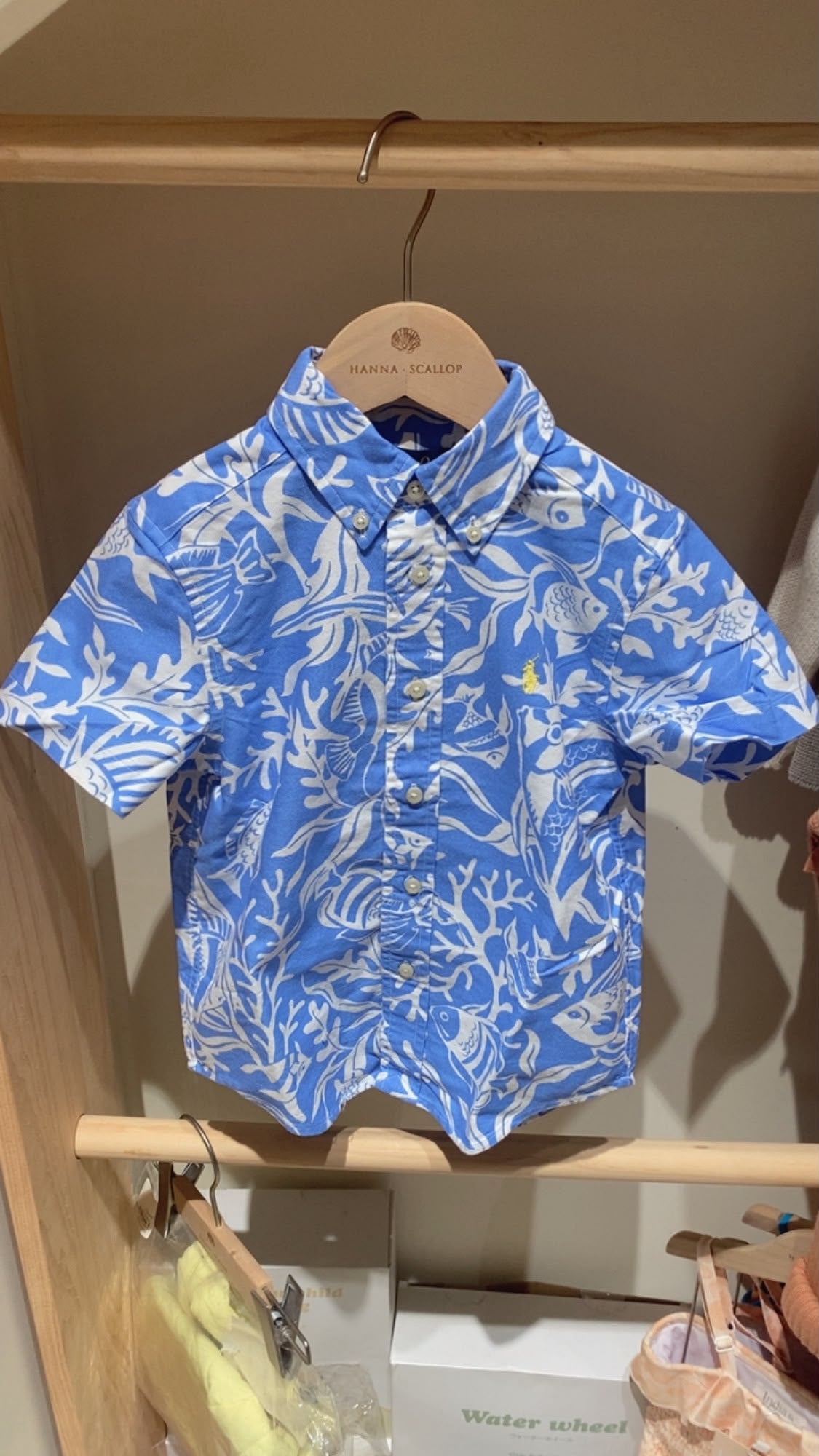Sea- Prints Short Sleeve Oxford Shirt