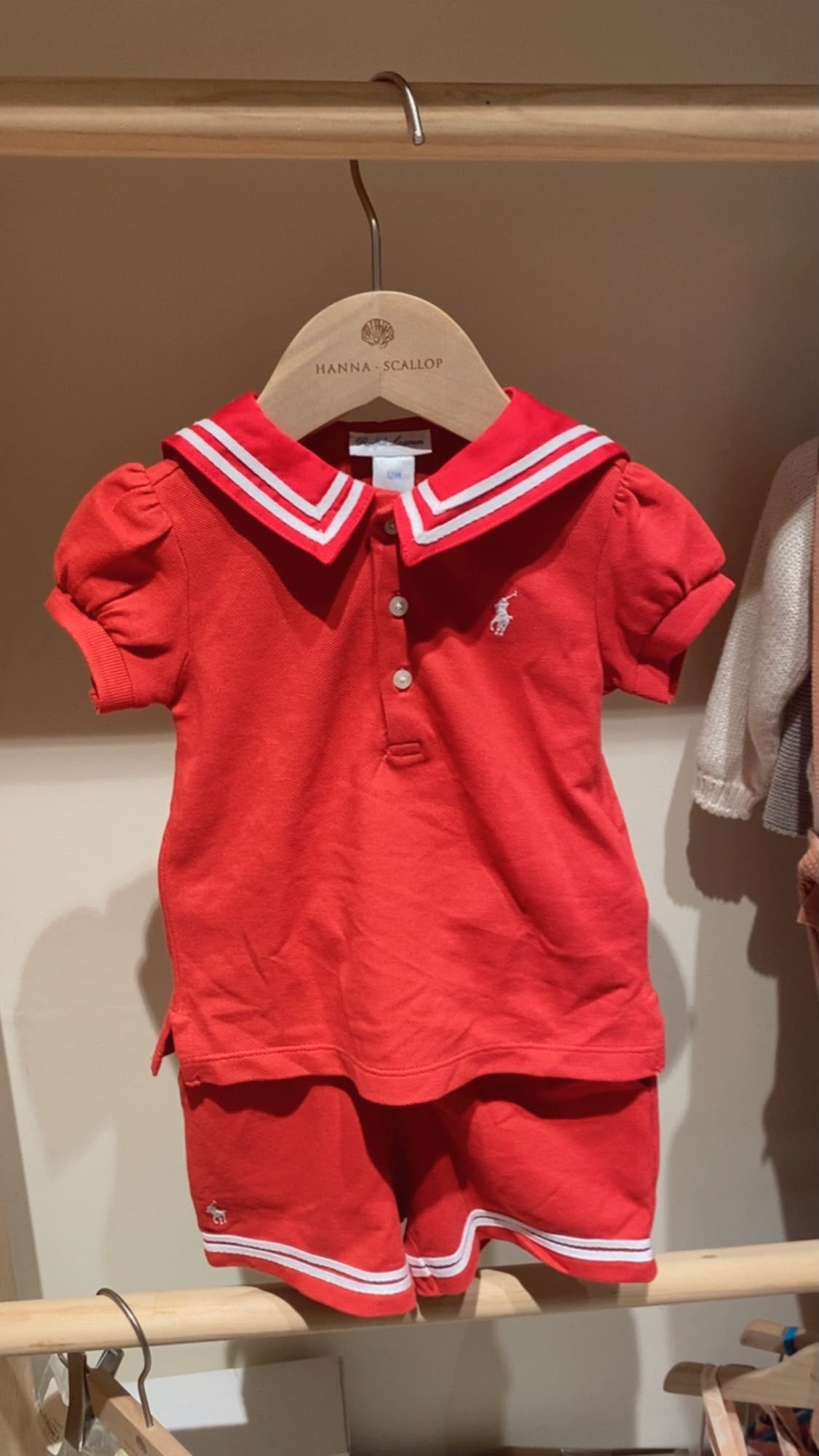 Mwsh Sailor Polo Shirt and Short Set