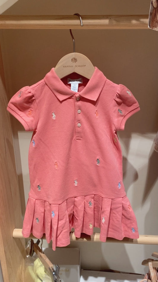 Pony Stretch Mesh Dress With Bloomer - Faded Peony