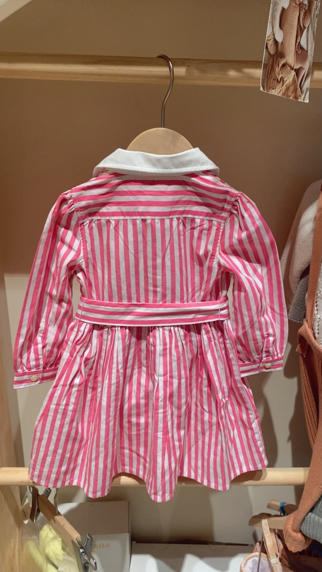 Striped Poplin Shirtdress with Bloomer