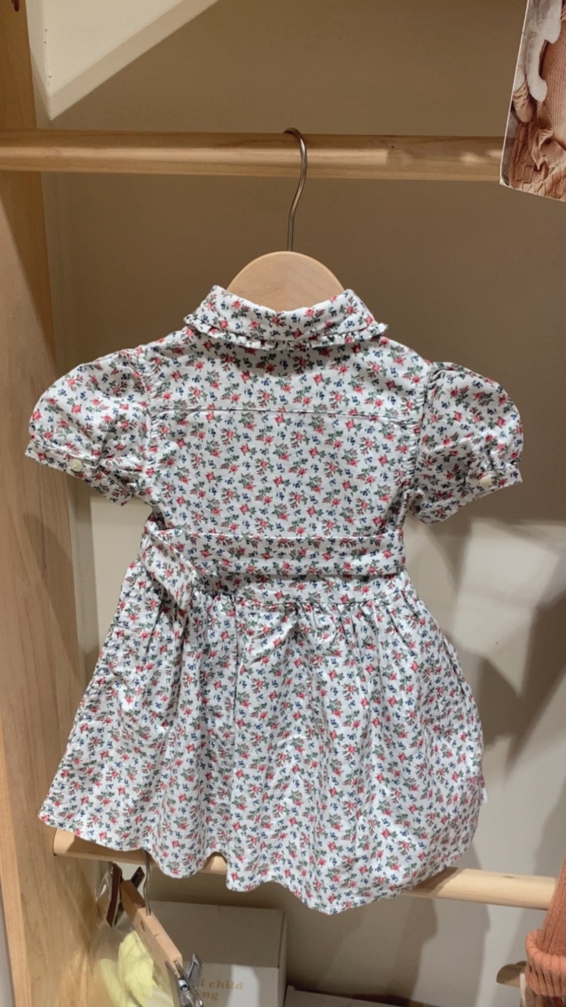 Floral Cotton Oxford Shirtdress With Bloomer