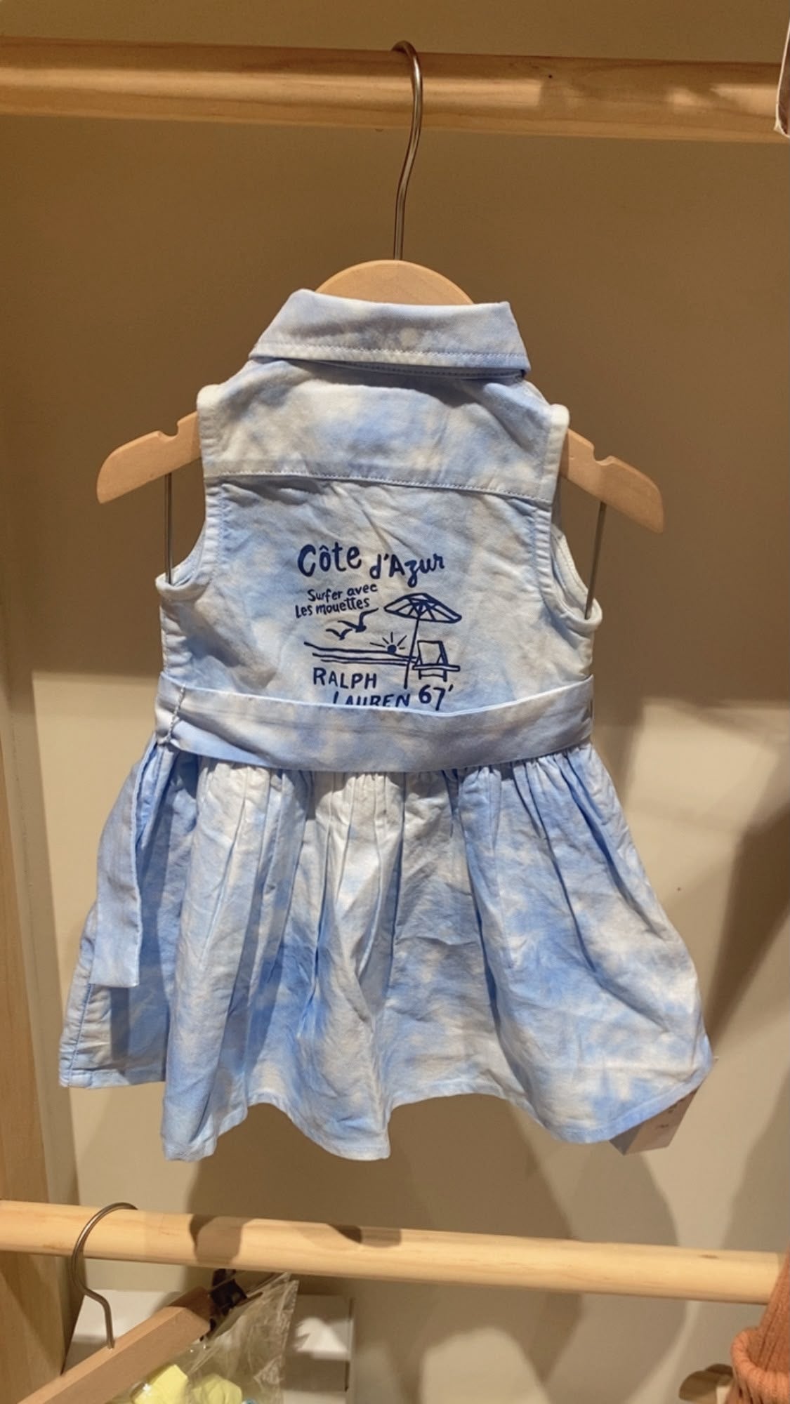 Belted Tie Dye-Print Cotton Shirtdress with Bloomer