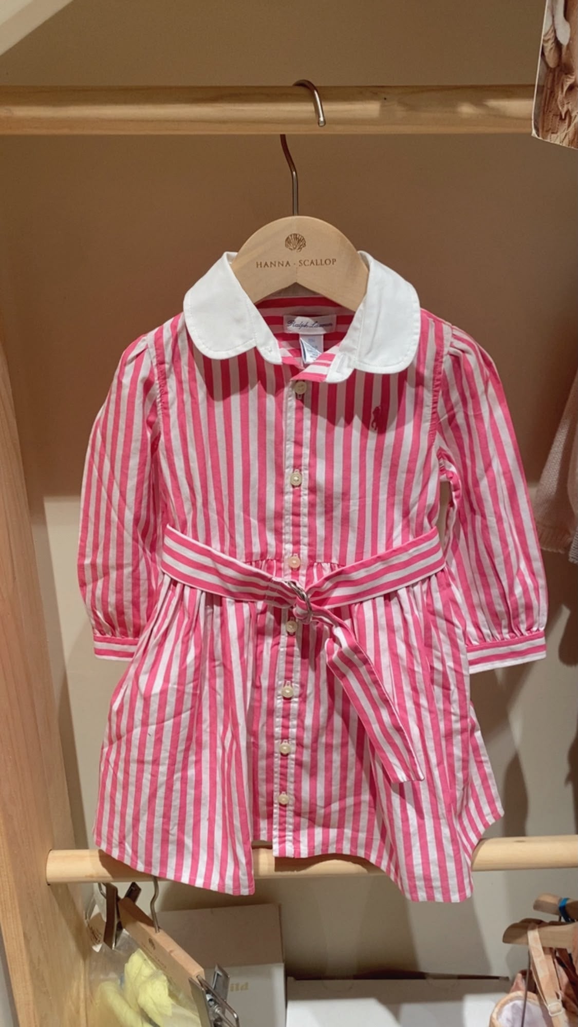 Striped Poplin Shirtdress with Bloomer