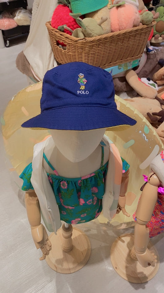Polo Bear Reversible Twill Bucket Hat