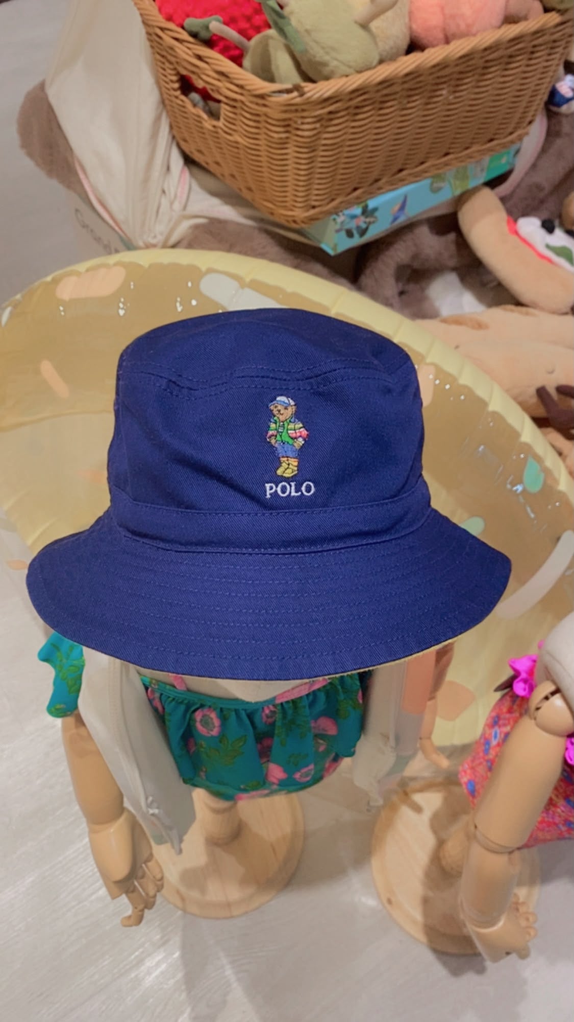 Polo Bear Reversible Twill Bucket Hat