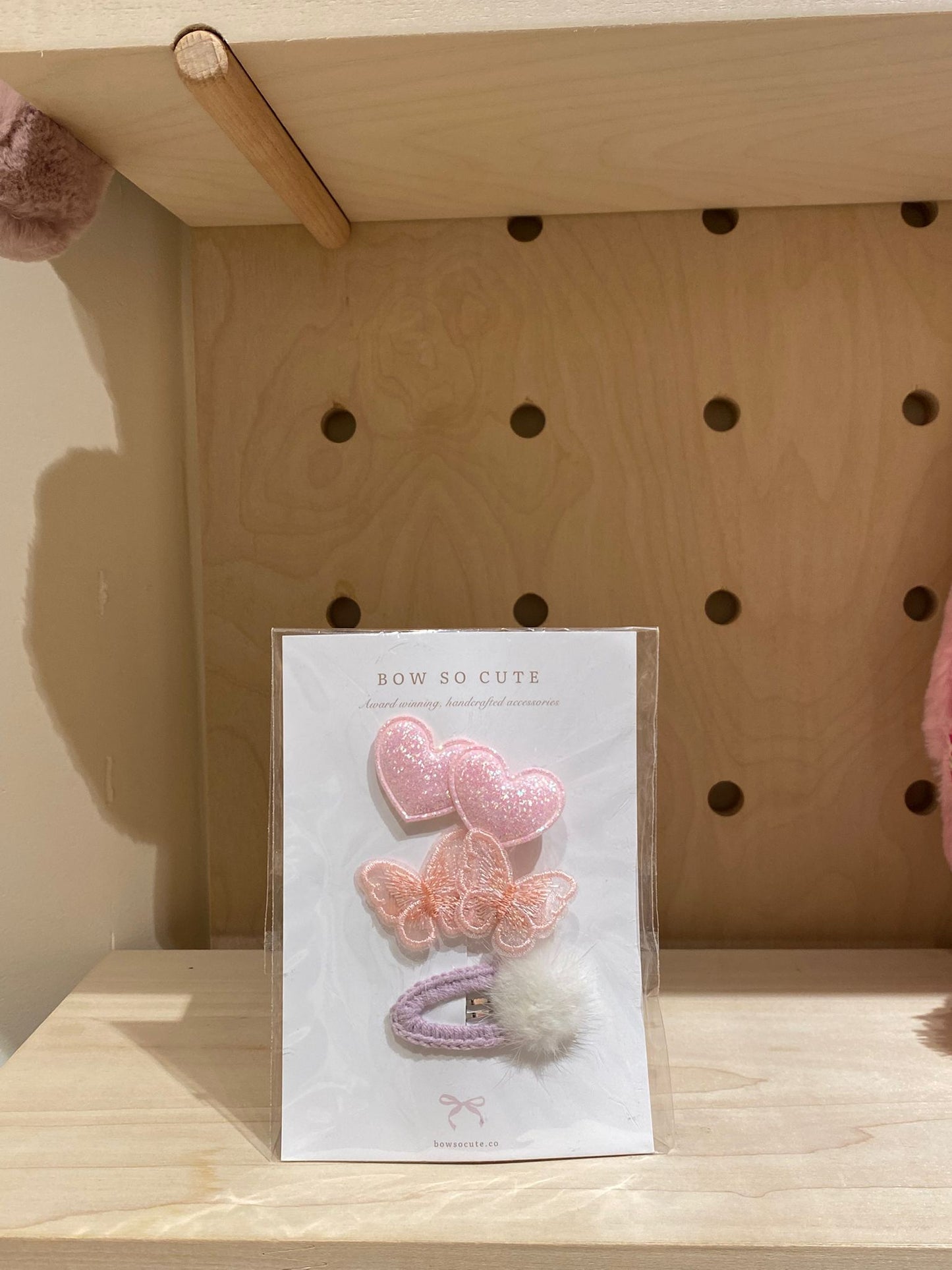 Bow So Cute Bow Clip Set ( Pink)