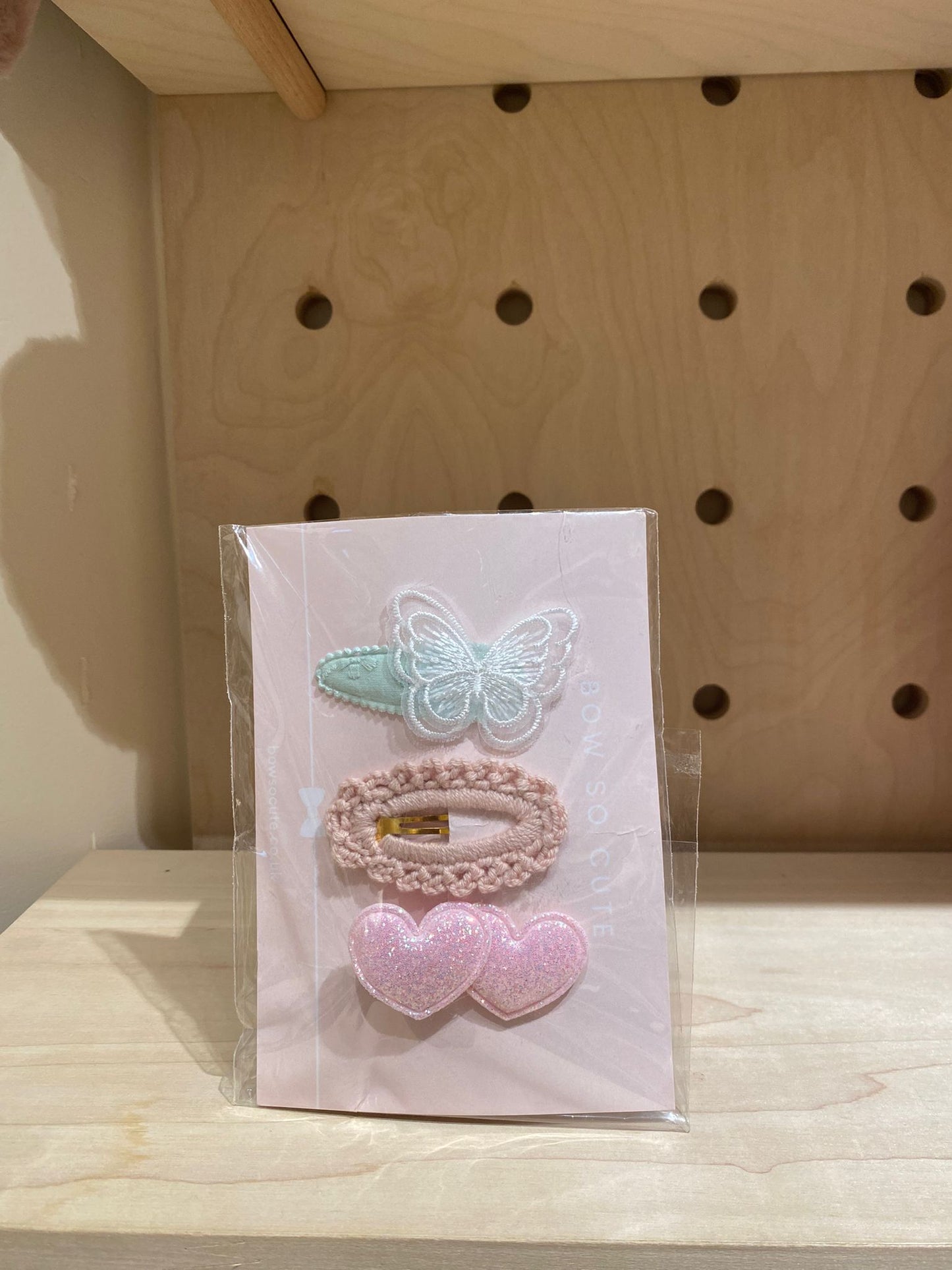 Bow So Cute Bow Clip Set ( Genitle style )