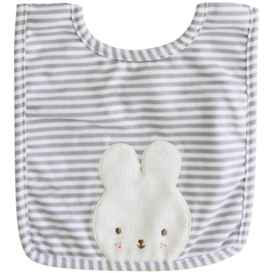 Alimrose Baby Bunny Bib Grey