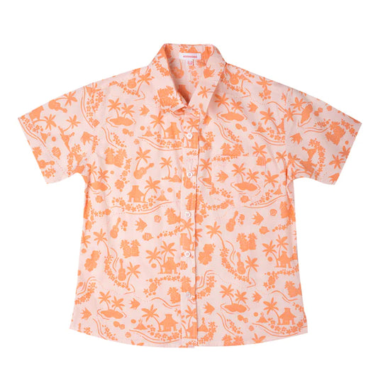 Kidsagogo Boys Shirt Pulau : Blush / hibiscus