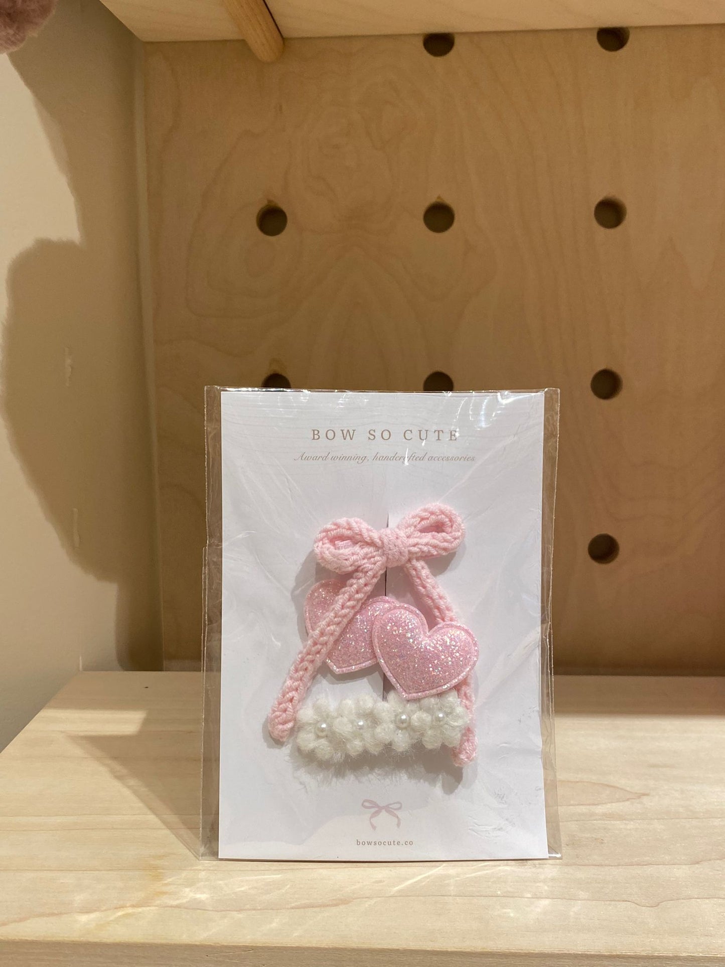Bow So Cute Bow Clip Set ( Pink)