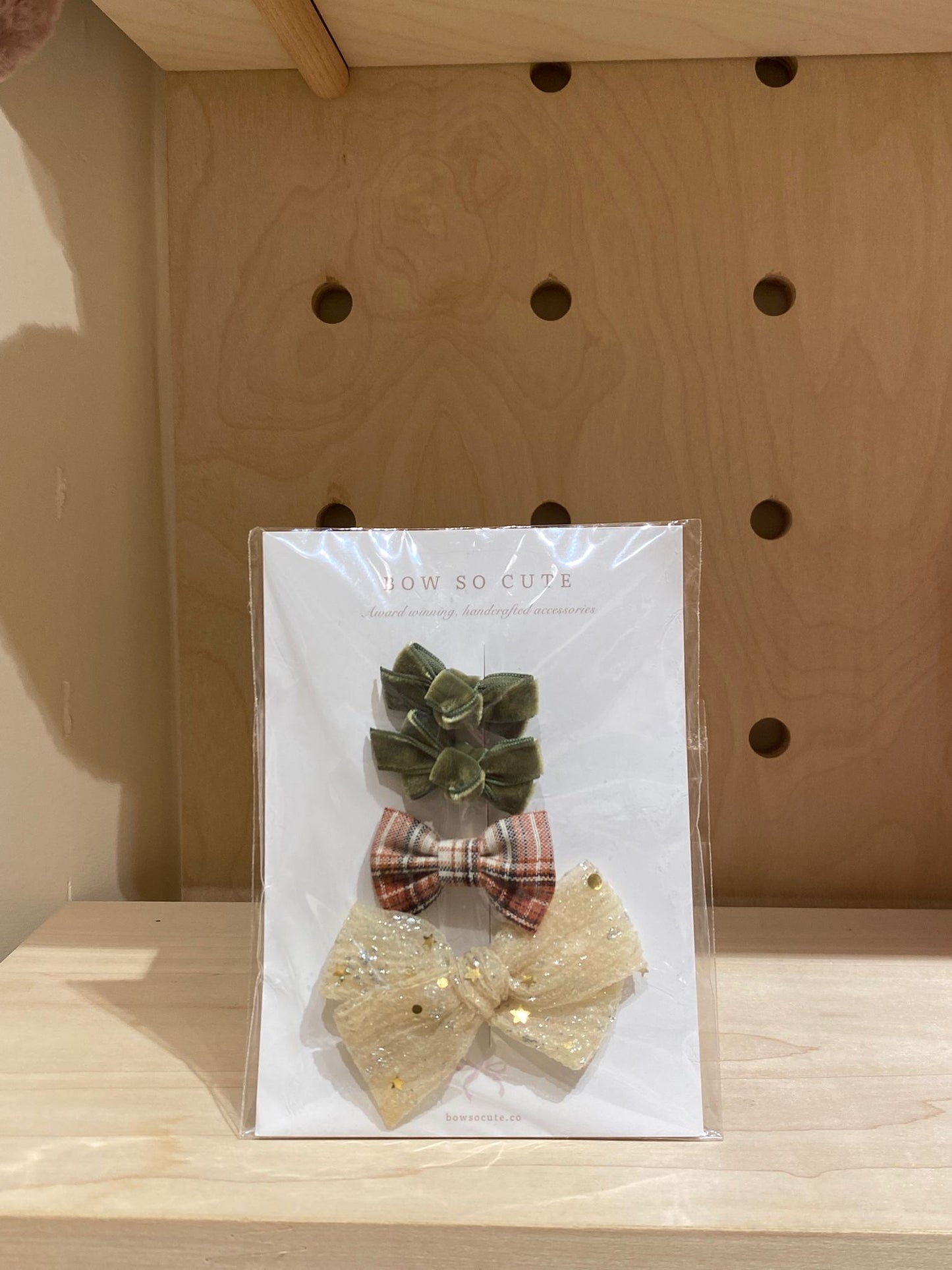 Bow So Cute Bow Clip Set (Green)