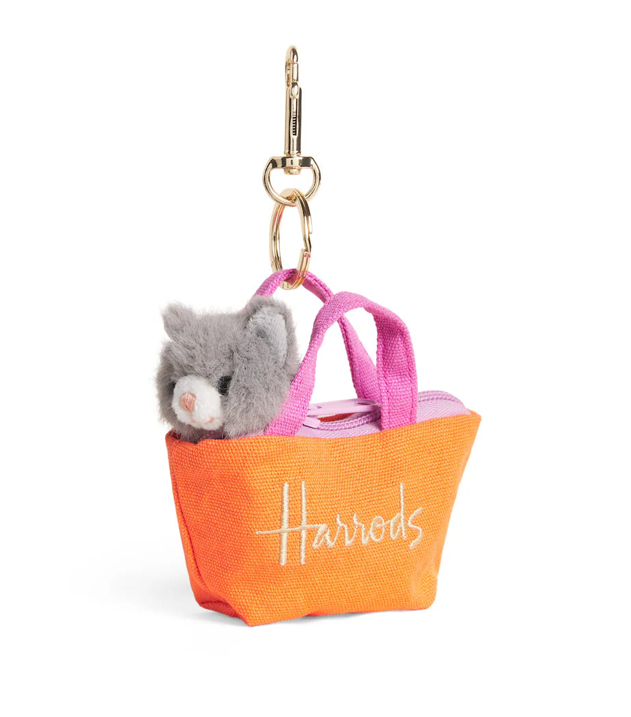 Cat in a Bag Keyring