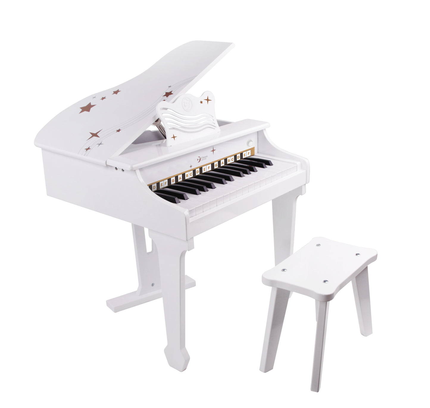 Classic World Grand Piano White