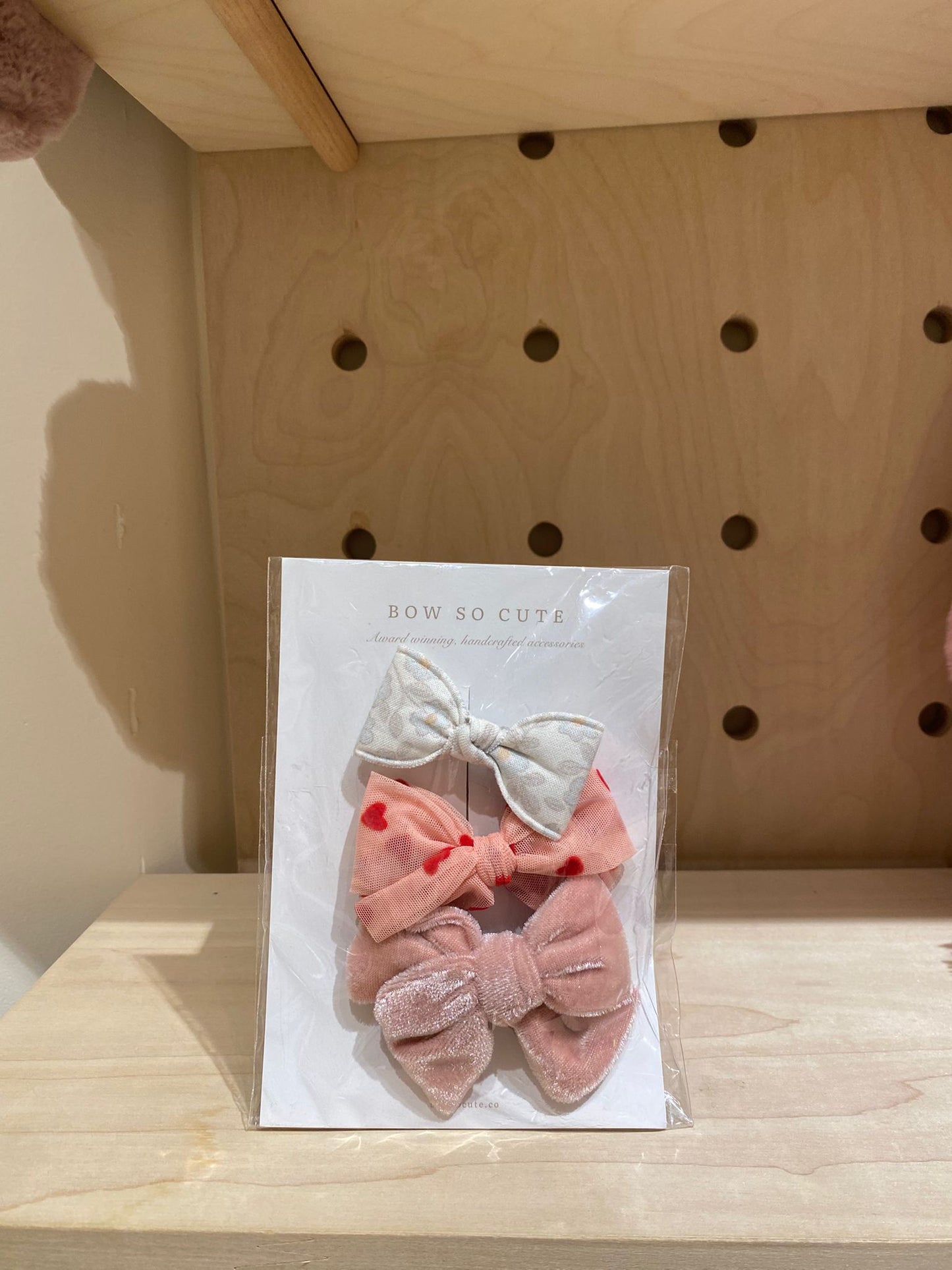Bow So Cute Bow Clip Set ( Pink)