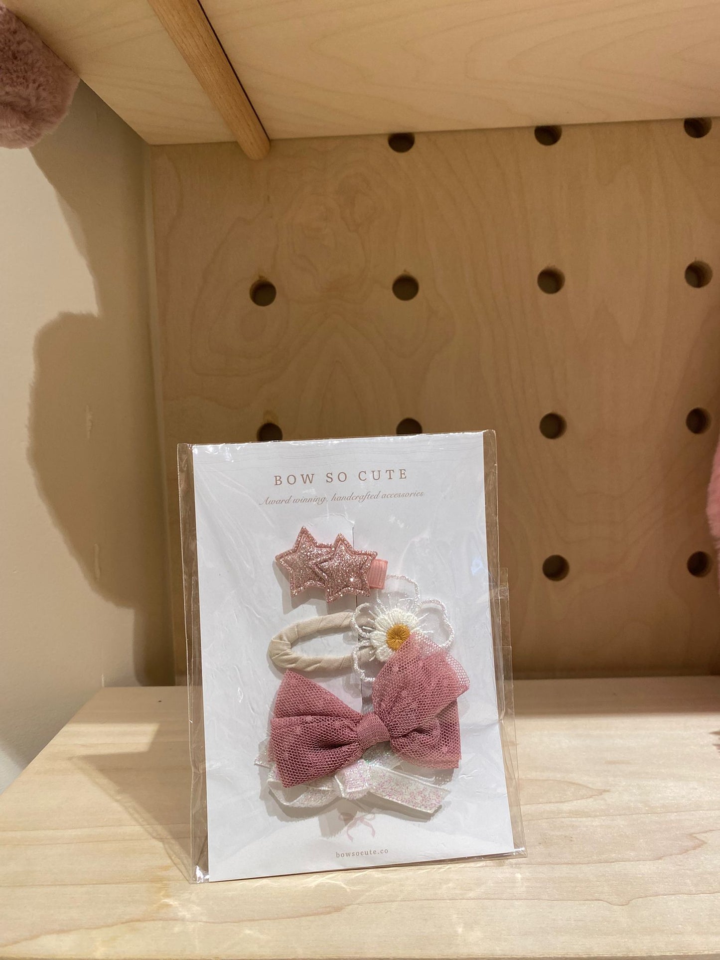 Bow So Cute Bow Clip Set ( Pink)