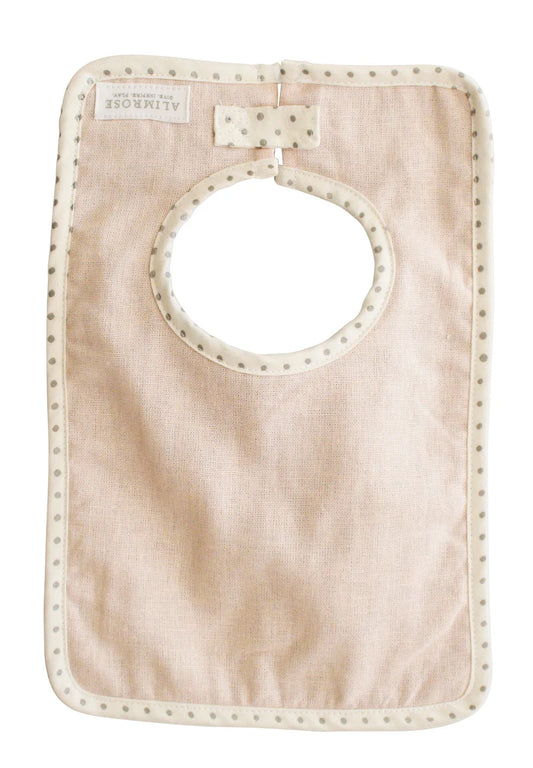 Alimrose Bobby Bib - Pink Linen