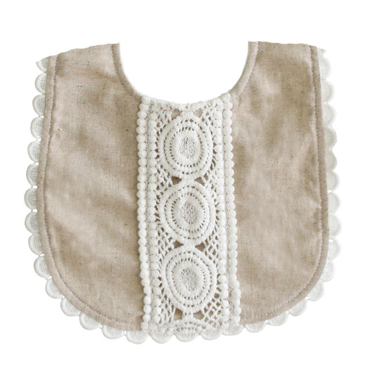 Alimrose Olivia Bib - Natural Linen