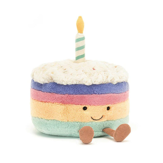 Jellycat Large Amuseables Rainbow Birthday Cake