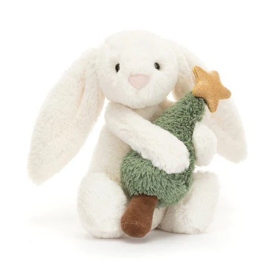 Jellycat Bashful Bunny with Christmas Tree (Pre-order: Restock in late Oct)