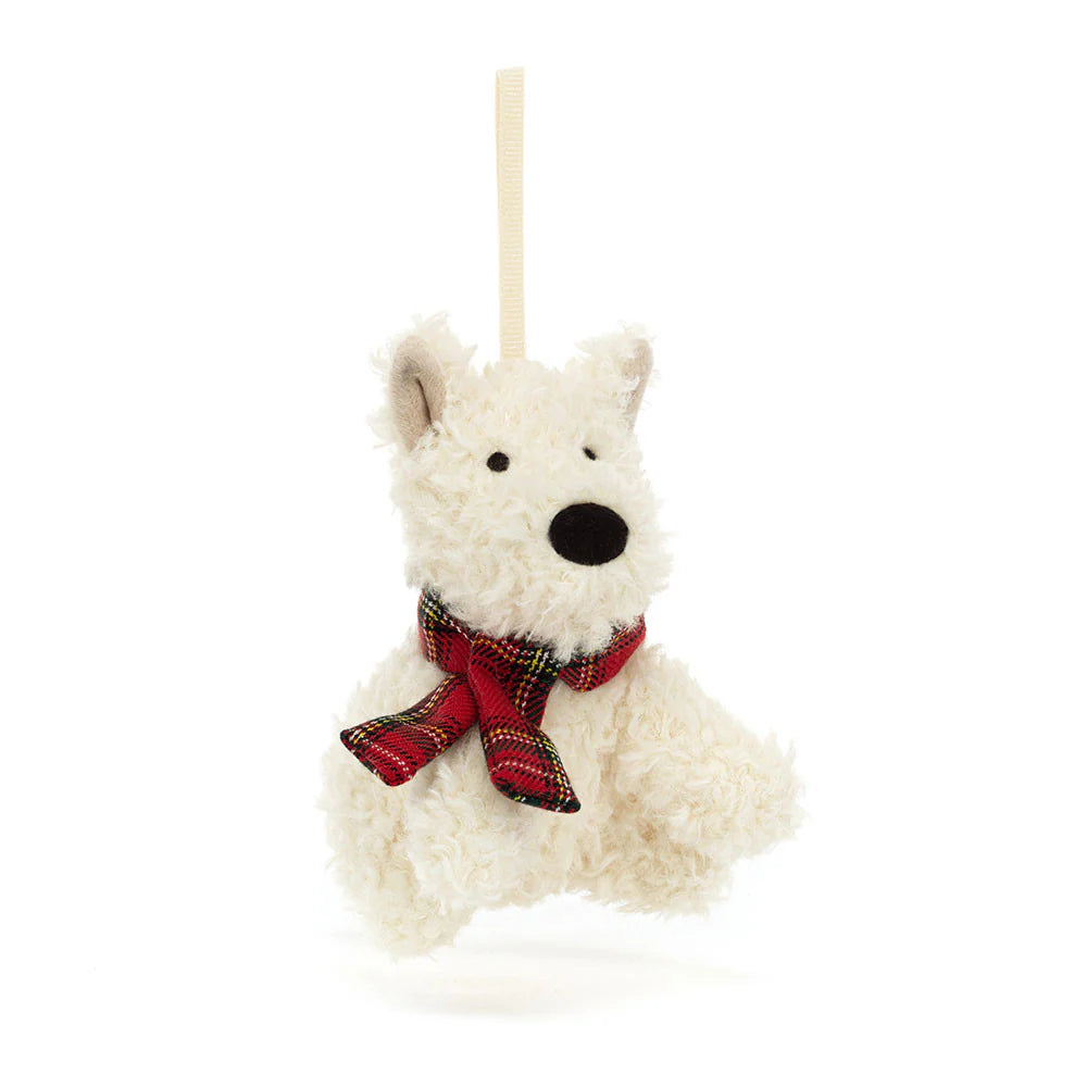 Jellycat Munro Scottie Dog Decoration (Pre-order: Restock in 2-3 weeks)