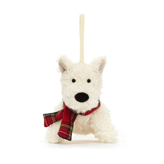 Jellycat Munro Scottie Dog Decoration (Pre-order: Restock in 2-3 weeks)