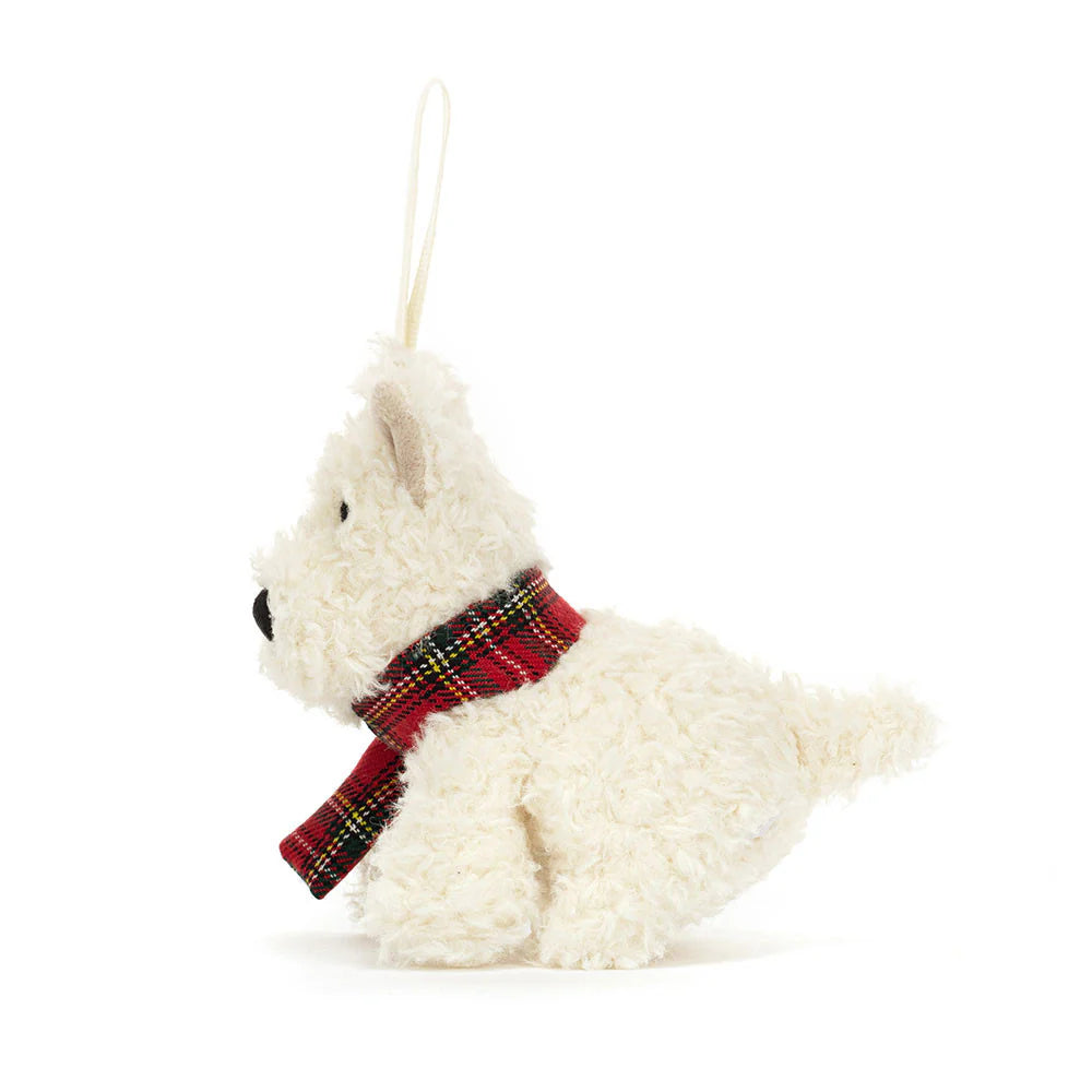 Jellycat Munro Scottie Dog Decoration (Pre-order: Restock in 2-3 weeks)