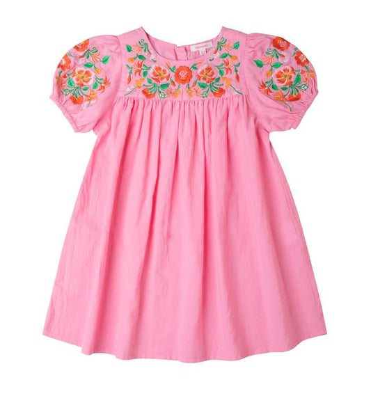 Kidsagogo Pasqua Dress: Fuchsia Pink