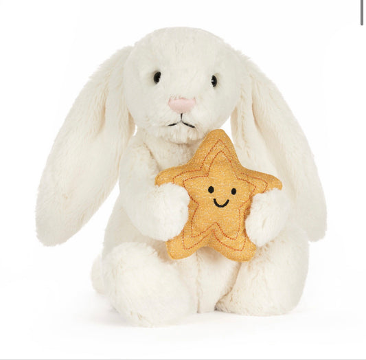 Jellycat Cream Bunny with Star