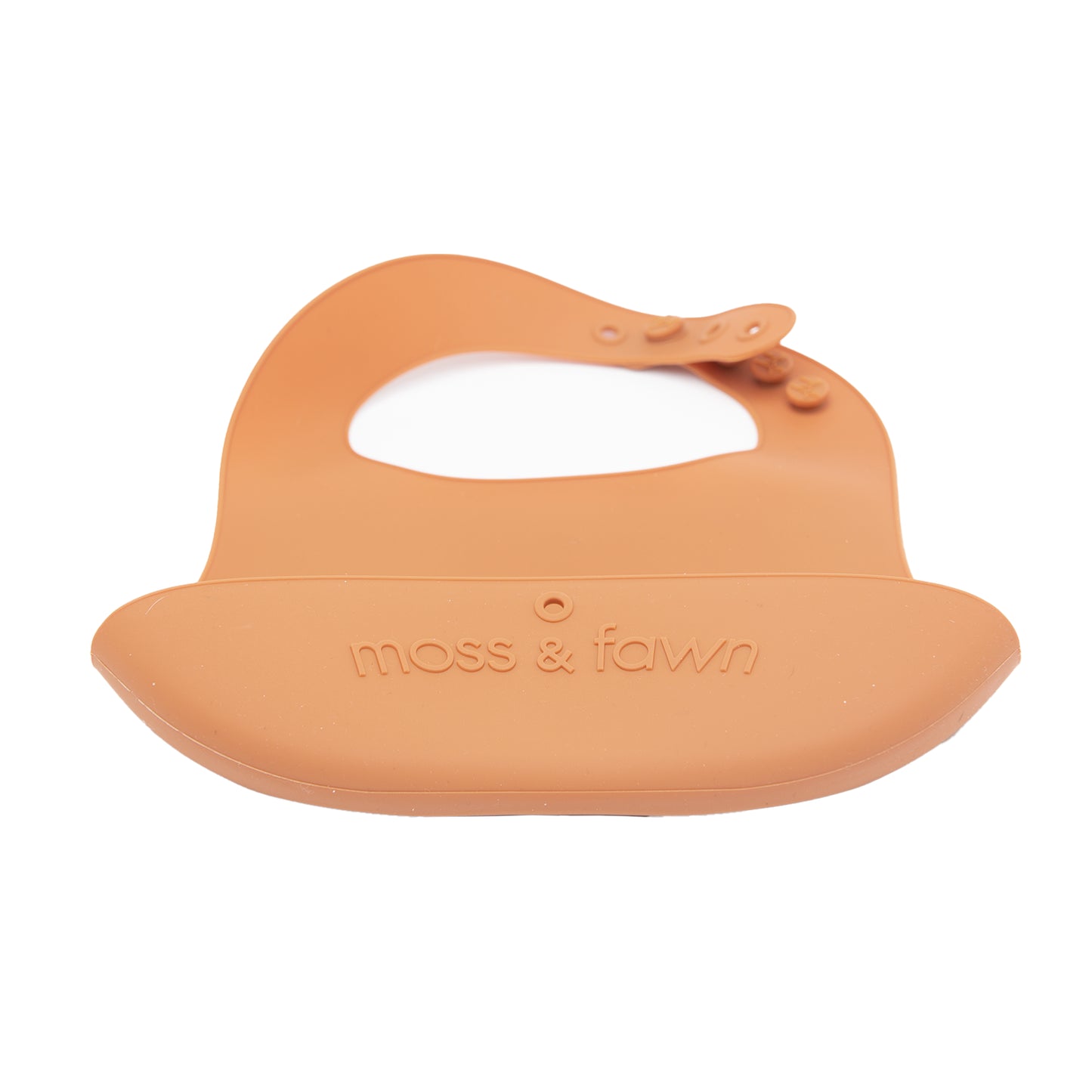 Moss and Fawn Gather and Roll Bib (Terracotta)