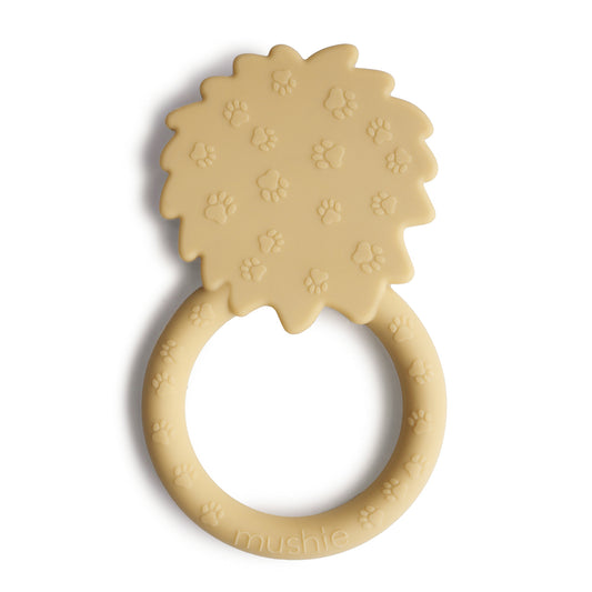 Mushie Lion Teether (Soft Yellow)