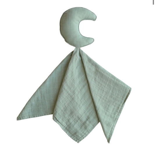 Mushie Moon Lovey Blanket (Roman Green)