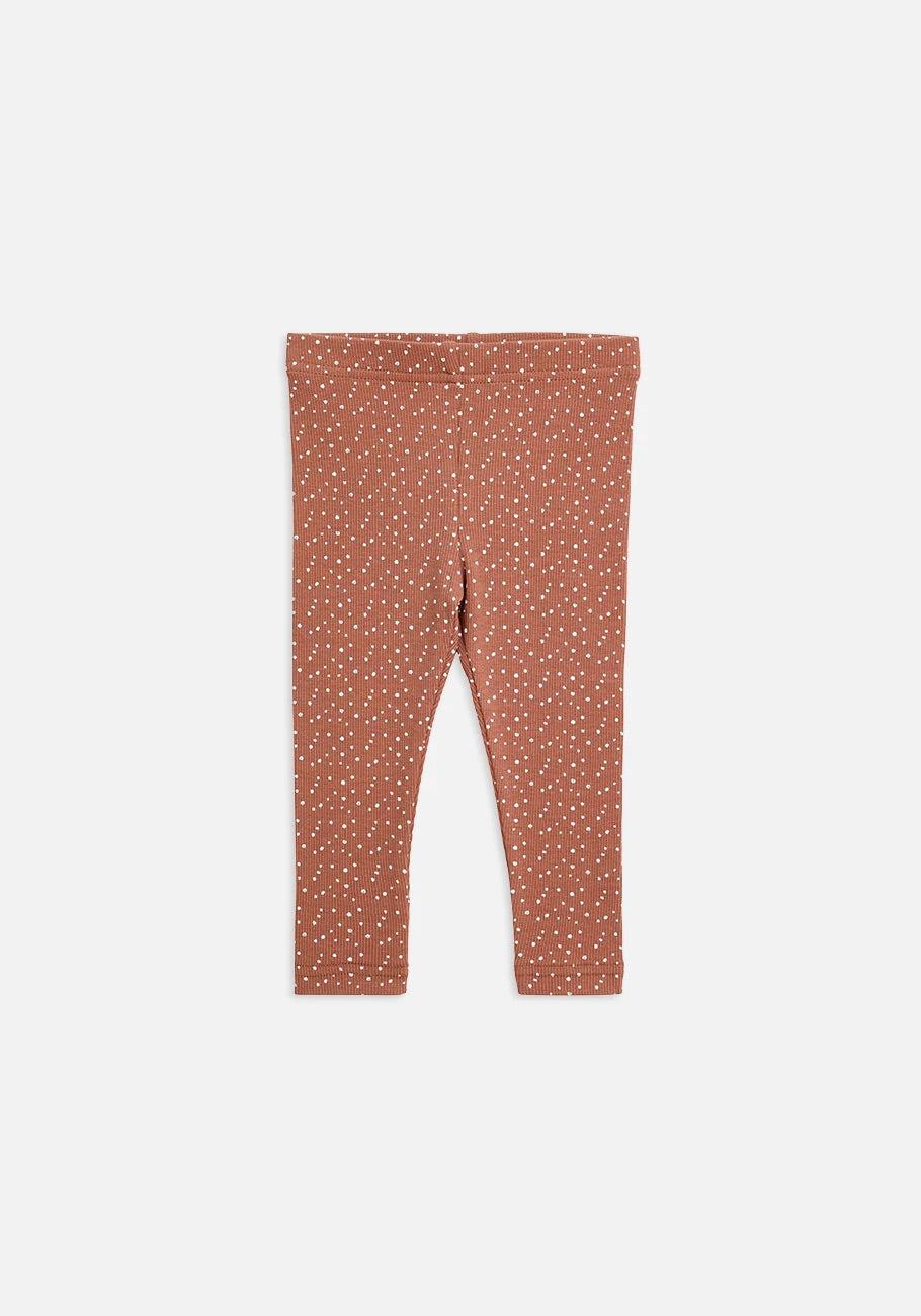 Miann & Co Organic Cotton Baby Basics - Leggings - Polka Dot Rib