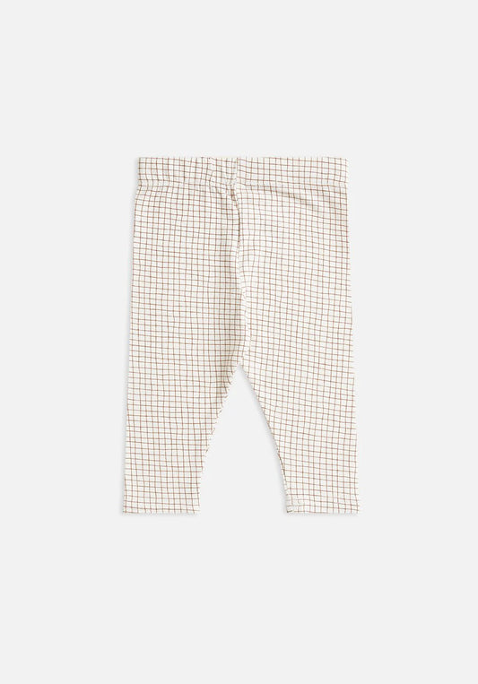 Miann & Co Organic Cotton Kids Basics - Legging - Cinnamon Grid