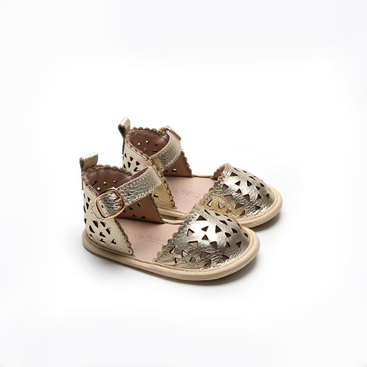 Baby Girls Metallic Glitter Sandals | The Children's Place - GOLD