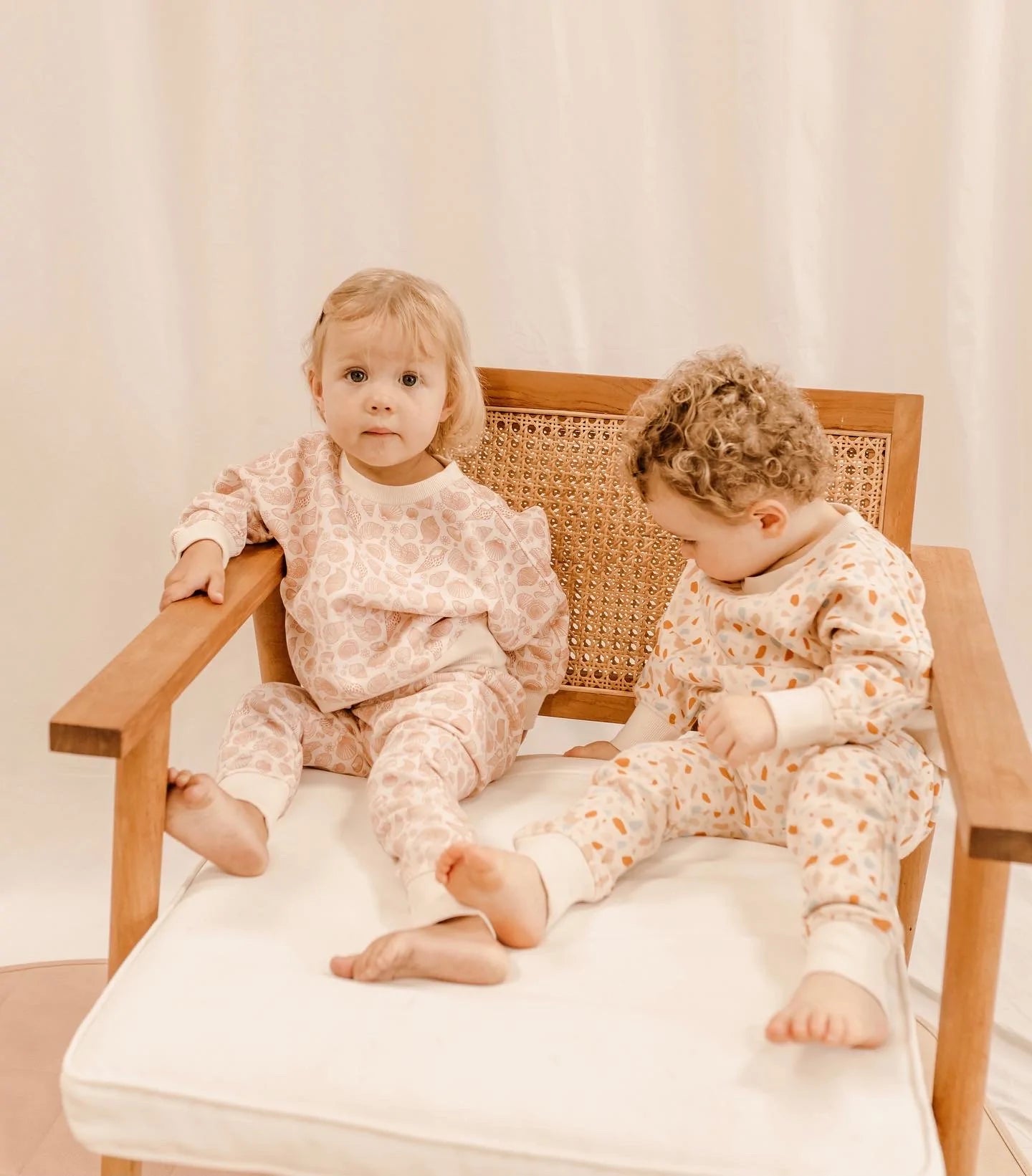 India and Grace Organic Cotton Tracksuit: Seashell