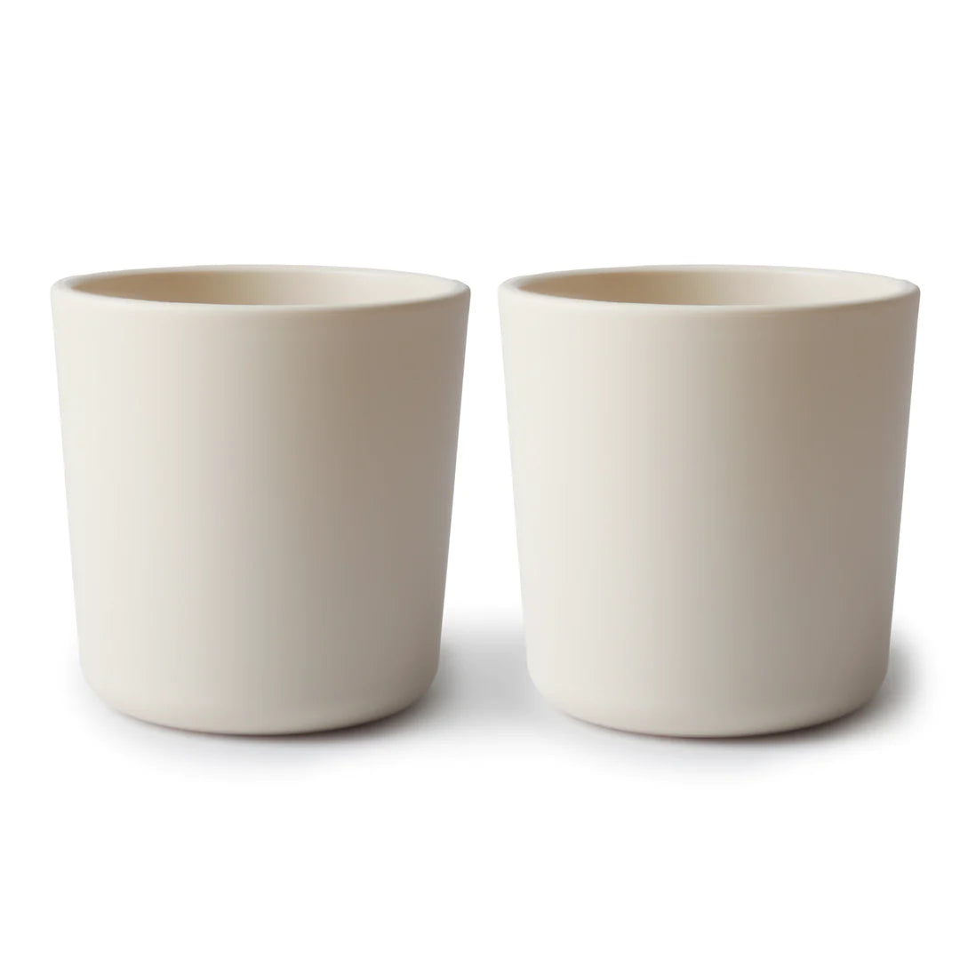 Mushie Dinnerware Cup 2-Pack (Ivory)