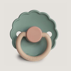 FRIGG Latex Round Pacifier-2 Pack (Daisy: Rose Gold/Willow)