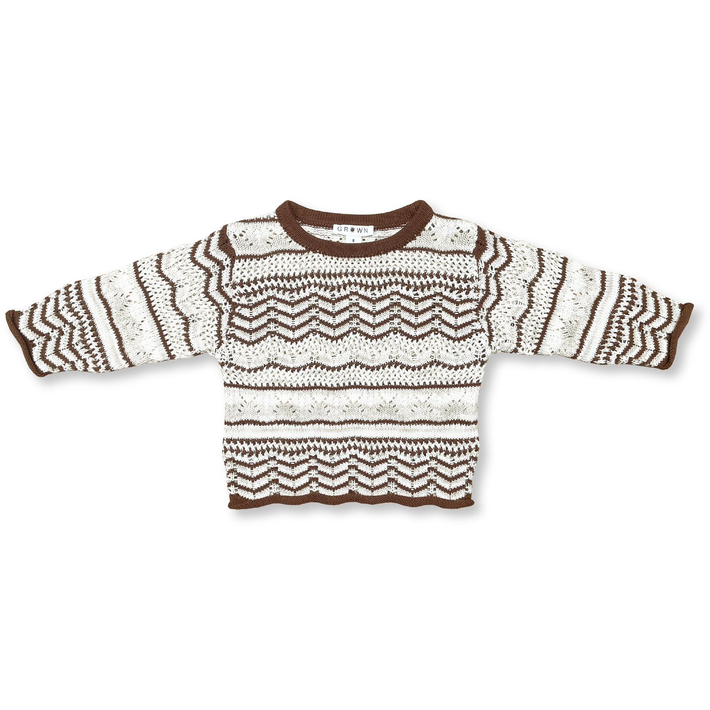 Grown Crotched Pullover : Latte