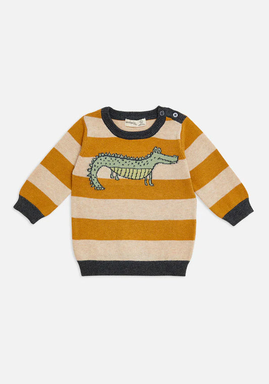 Miann & Co Knitted Jumper - Baby Crocodile