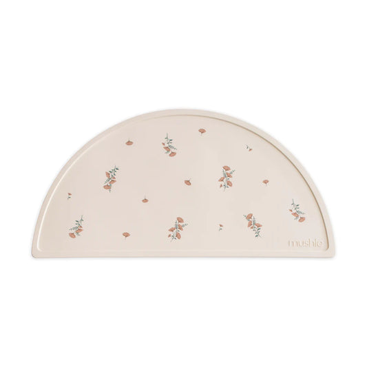 Mushie Silicone Place Mat (Pink Flowers)