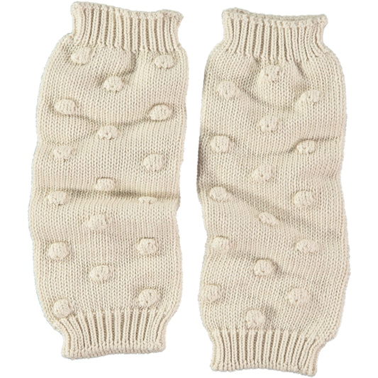 Li & Me Otty: Chickpea Knit Leg Warmers (Cream)