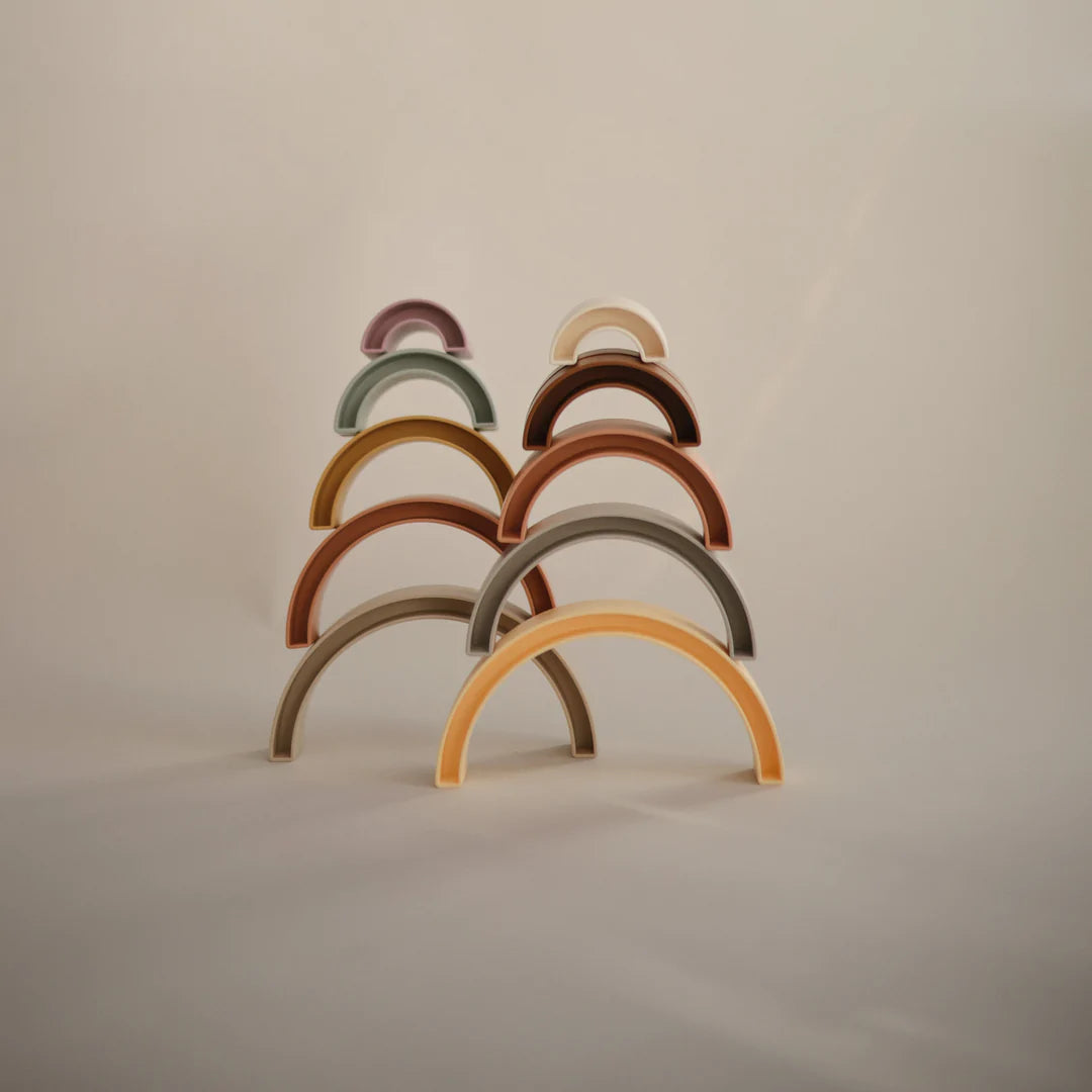 Mushie Rainbow Stacker Toy (Sol)