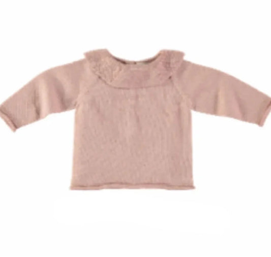 Li & Me Samy: Plain Knit Sweater (Plae Rose)