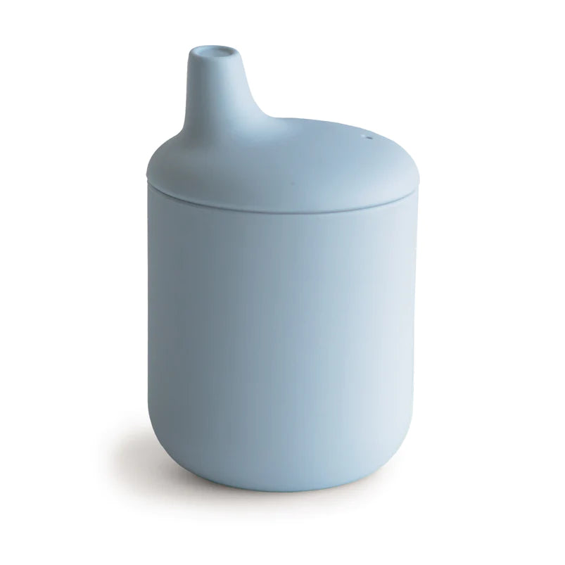 Mushie Silicone Sippy Cup (Powder Blue)