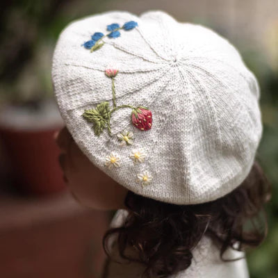 Shirley Bredal Strawberry Beret (Cotton): Marshmellow