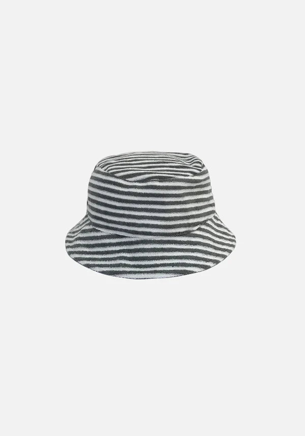 Miann & Co Towelling Bucket Hat - Kale Stripe