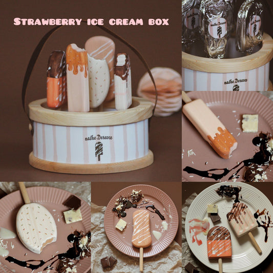 Nashe Derevce Wooden Box Ice Cream (Strawberry)