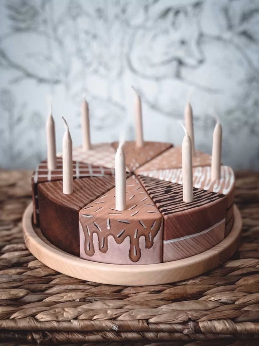 Nashe Derevce Wooden Birthday Cake (Chocolate)